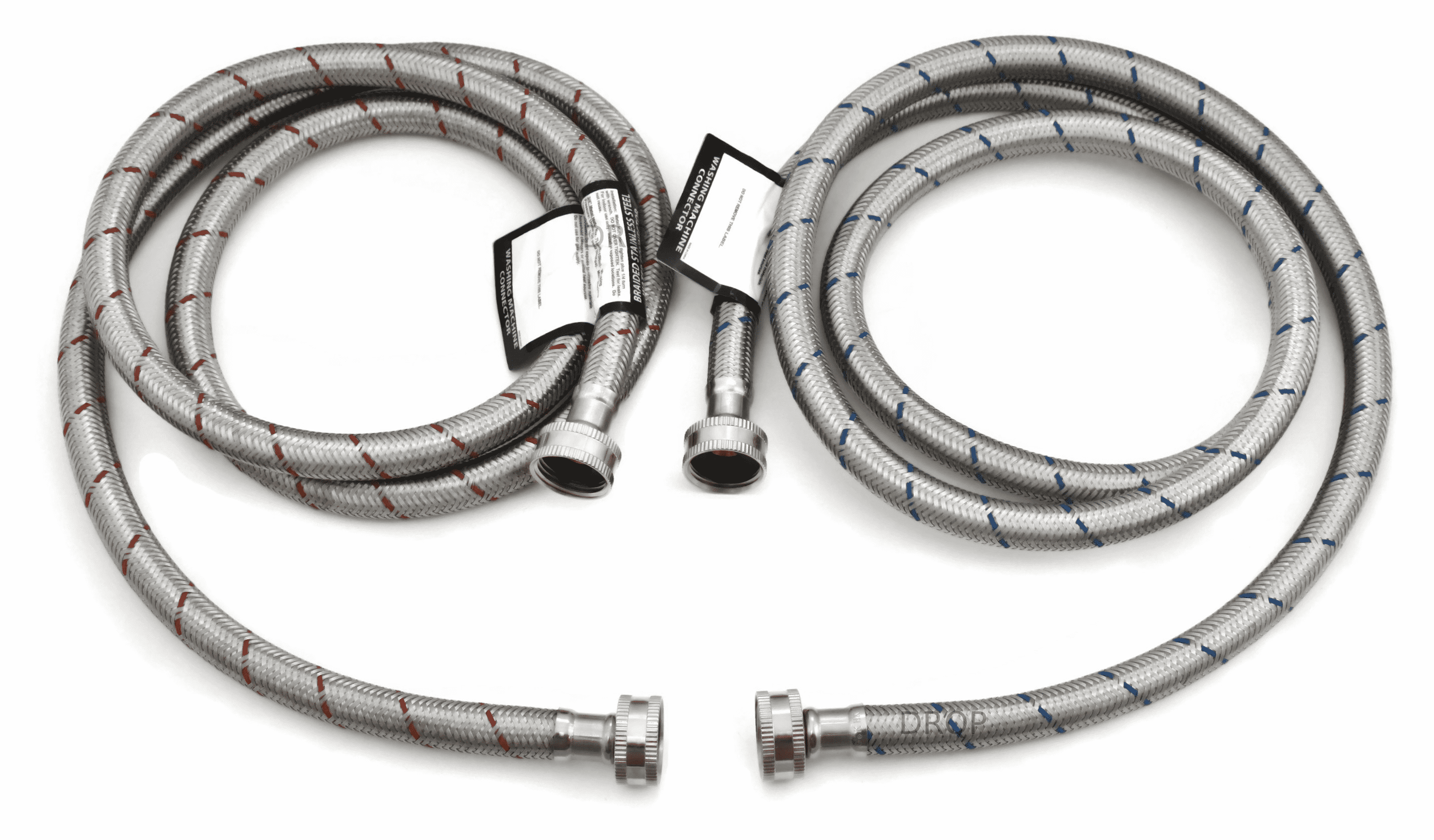 6ft Stainless Steel Hot and Cold Washing Machine Hoses