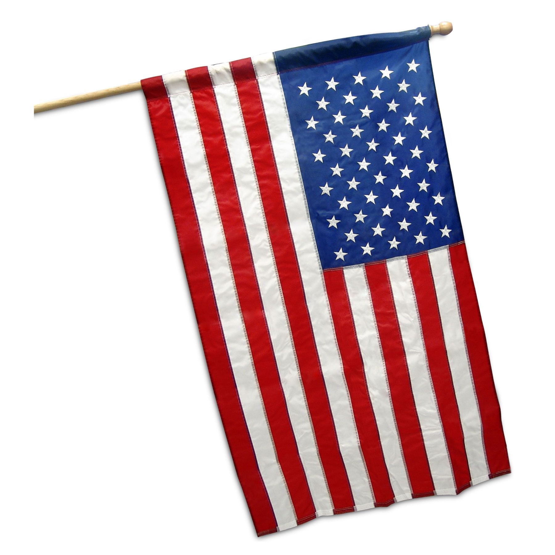 3ft x 5ft Nylon US Banner Flag with Embroidered Stars