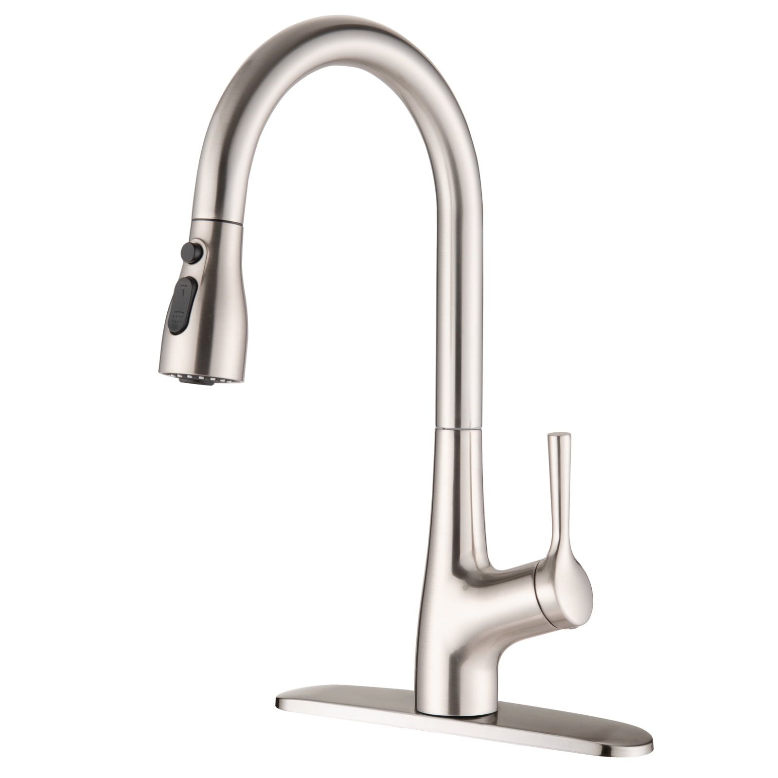 Brushed Nickel Single Handle Pull Down Kitchen Faucet