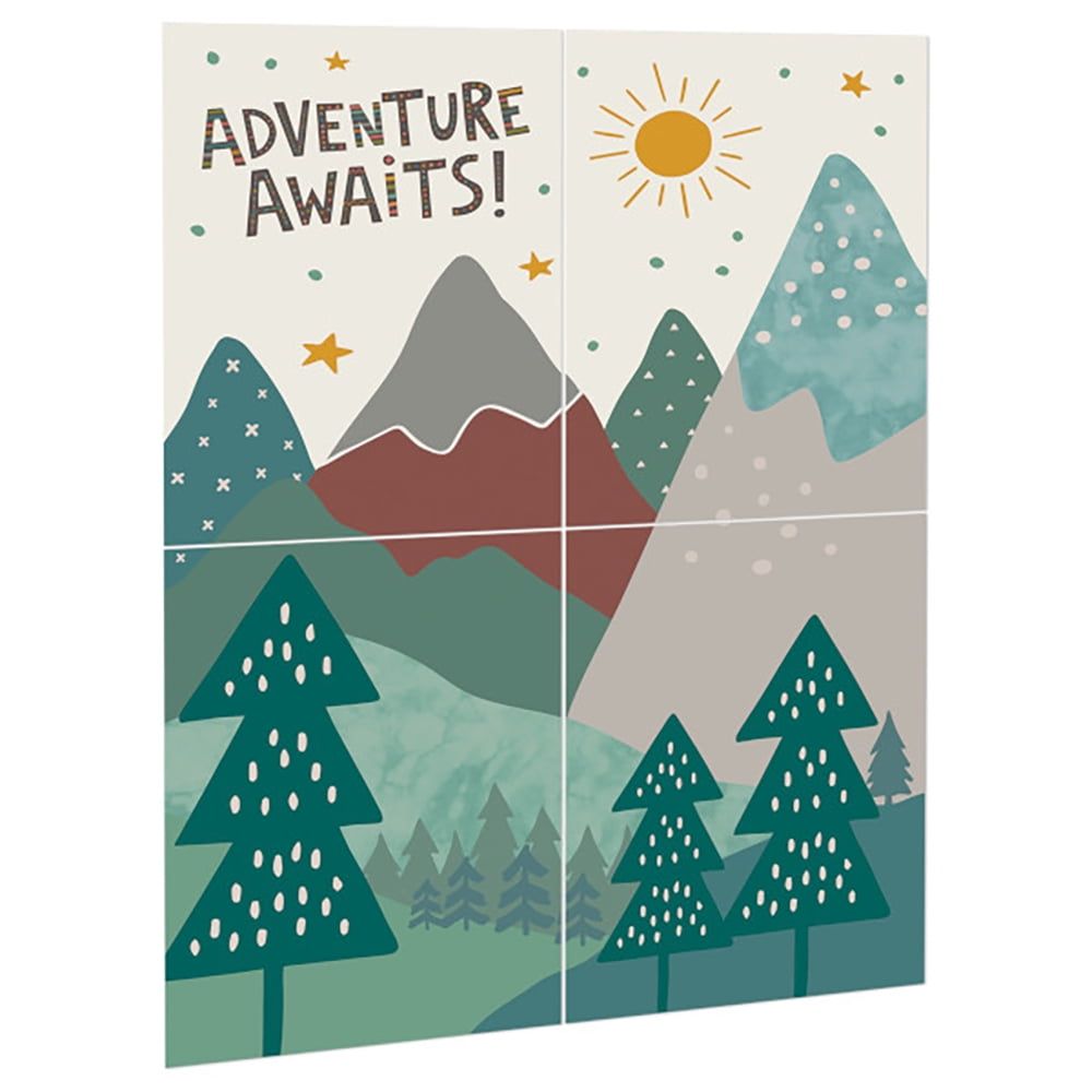 Adventure Awaits Multicolor Paper Wall Decoration Kit