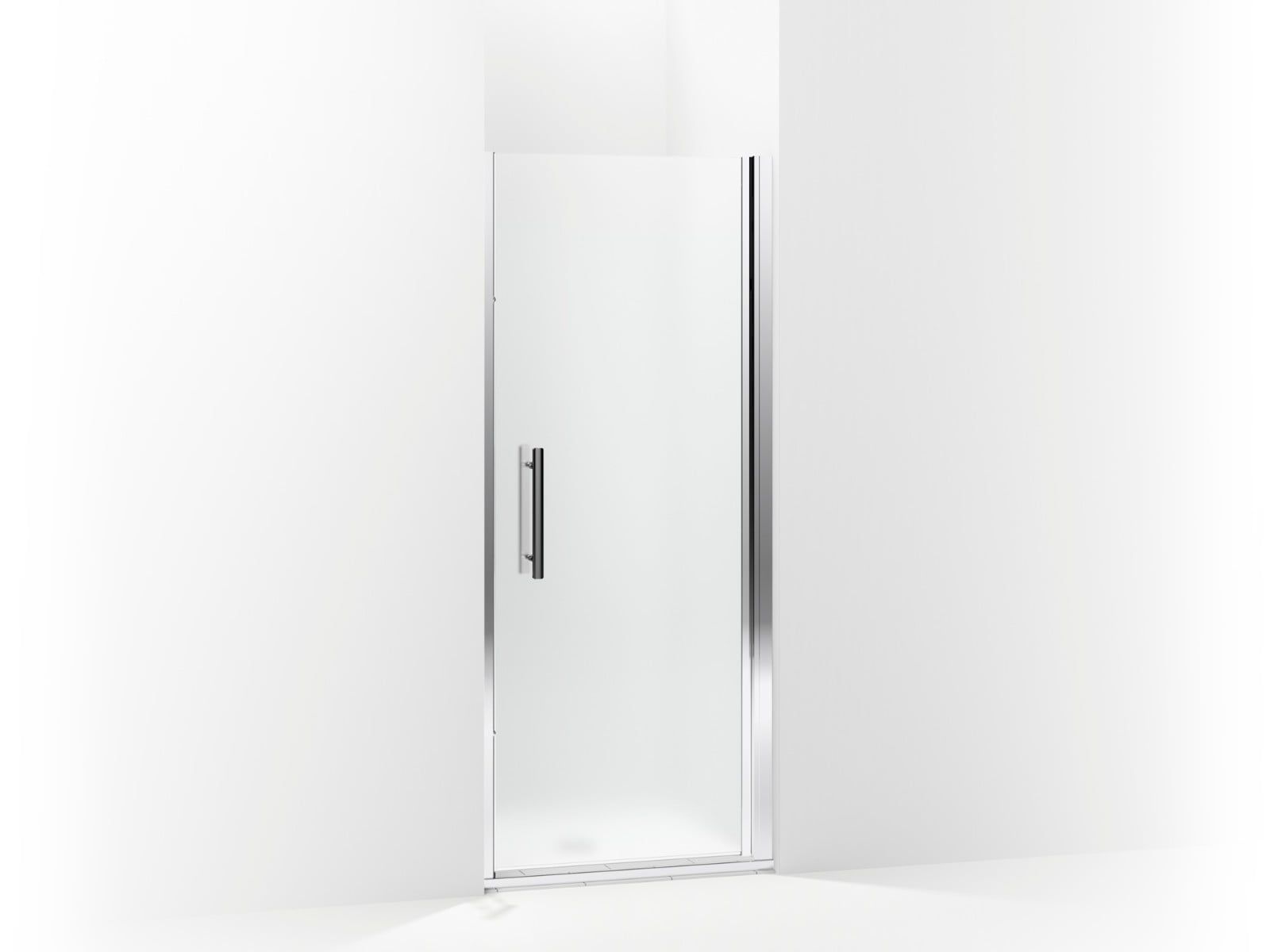 Finesse Peak 33" x 67" Chrome Frameless Pivot Shower Door