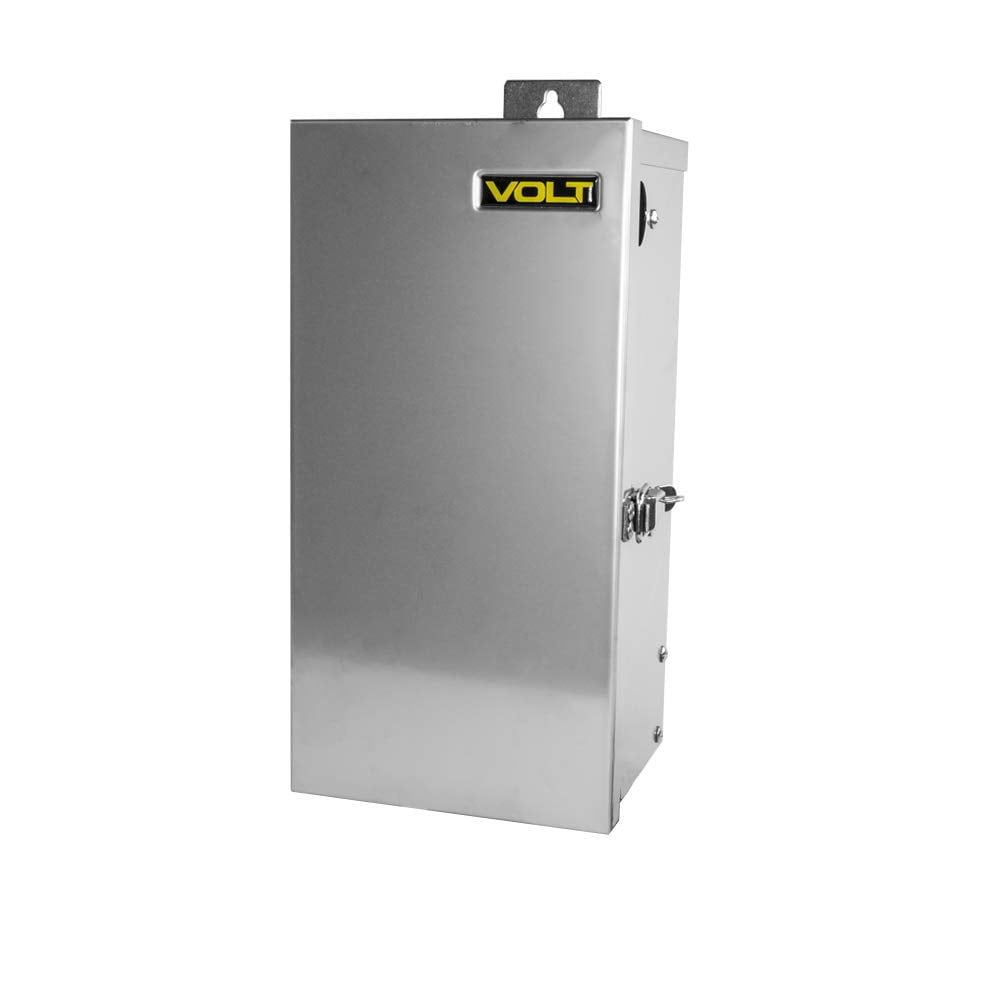 VOLT 300W Stainless Steel Low Voltage Transformer with Timer/Photocell