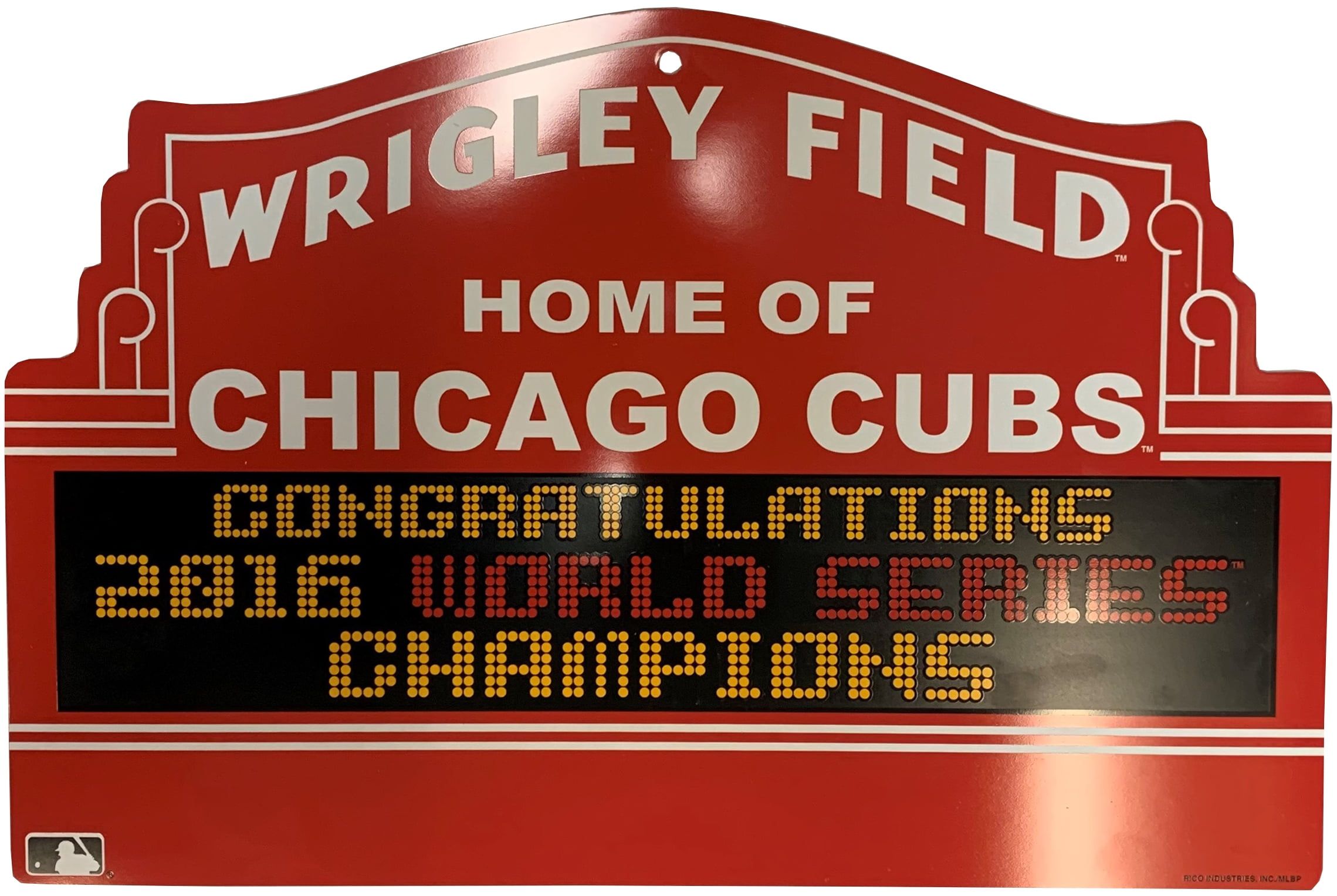 Chicago Cubs 2016 World Series Champions Plastic Marquee Sign