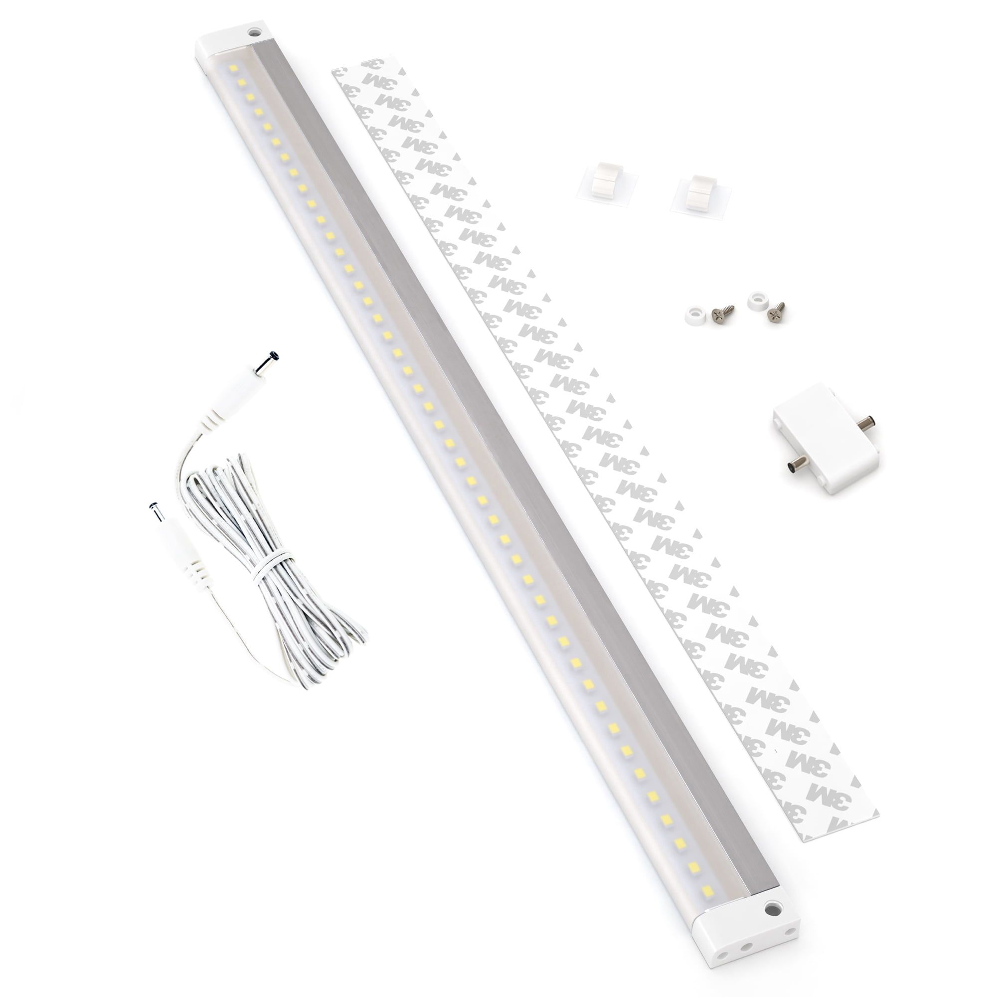 20" Warm White Matte LED Under Cabinet Light with Remote