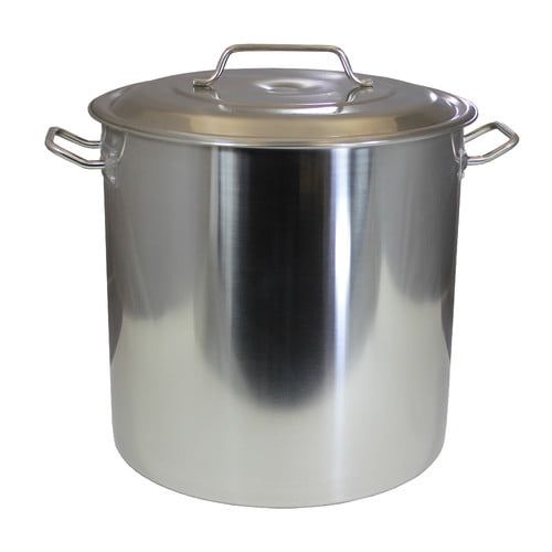 Concord 120 Quart Polished Stainless Steel Stock Pot with Lid