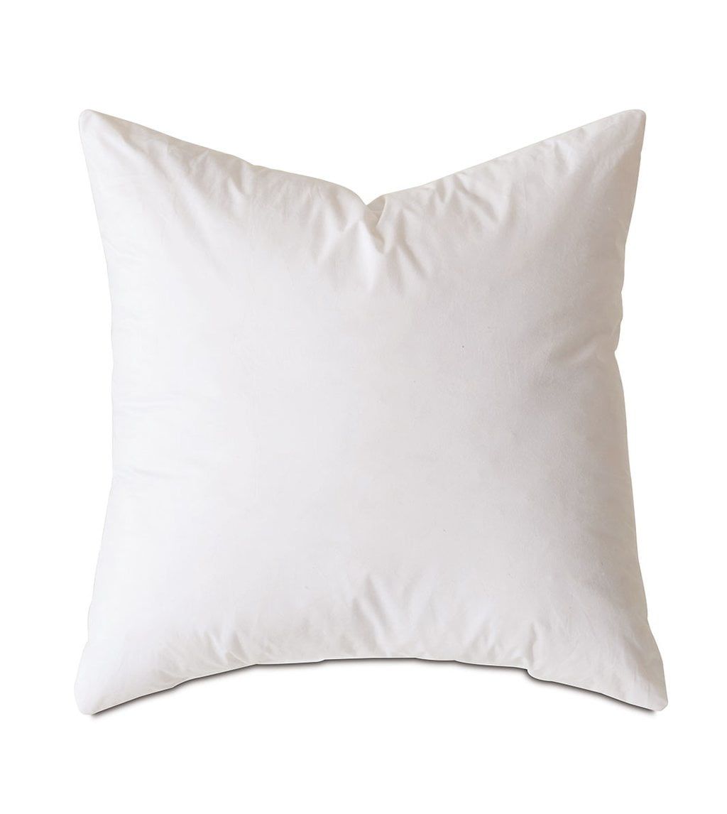 White 18" x 18" Faux Down Cotton Pillow Insert