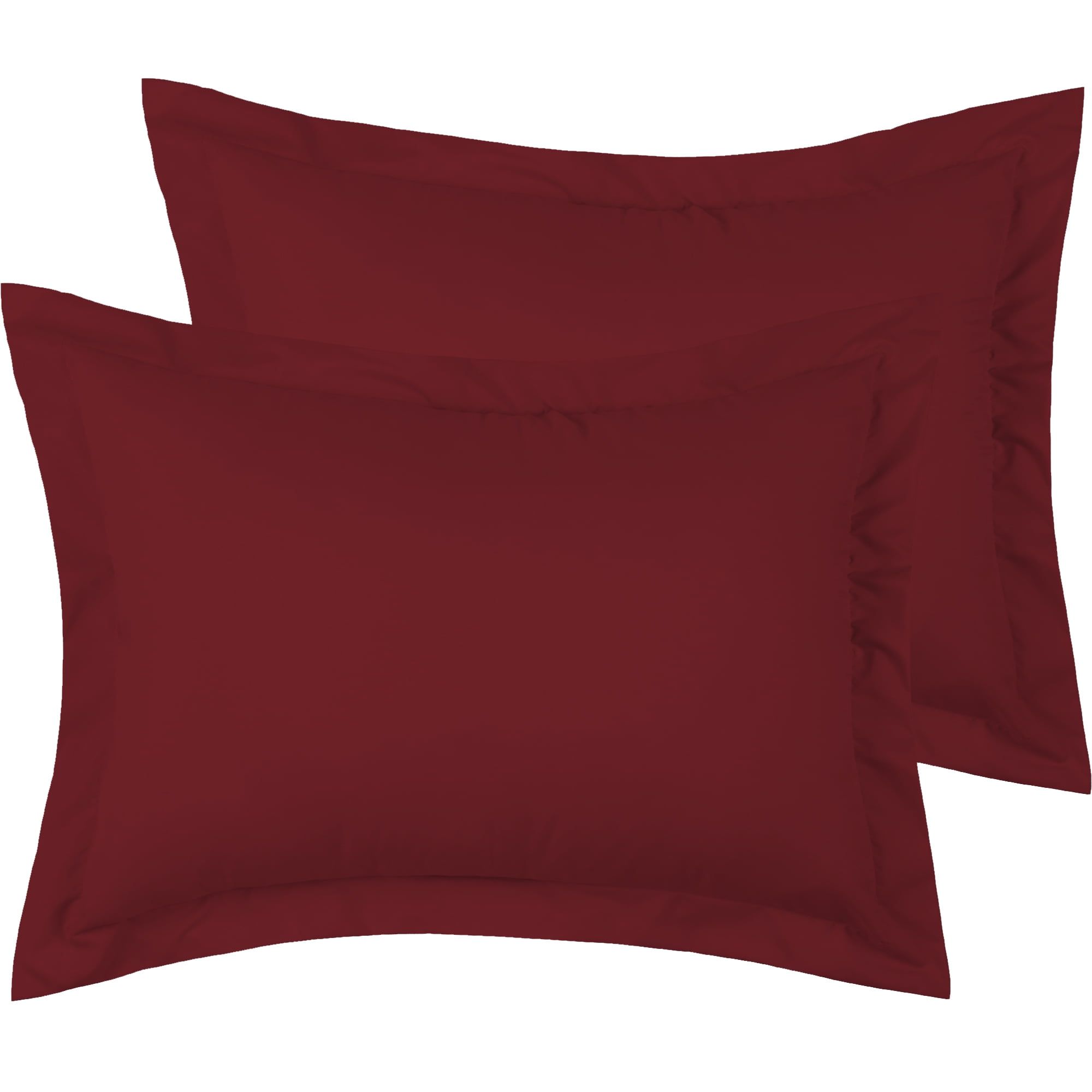 King Brick Red Hypoallergenic Cotton Pillow Shams