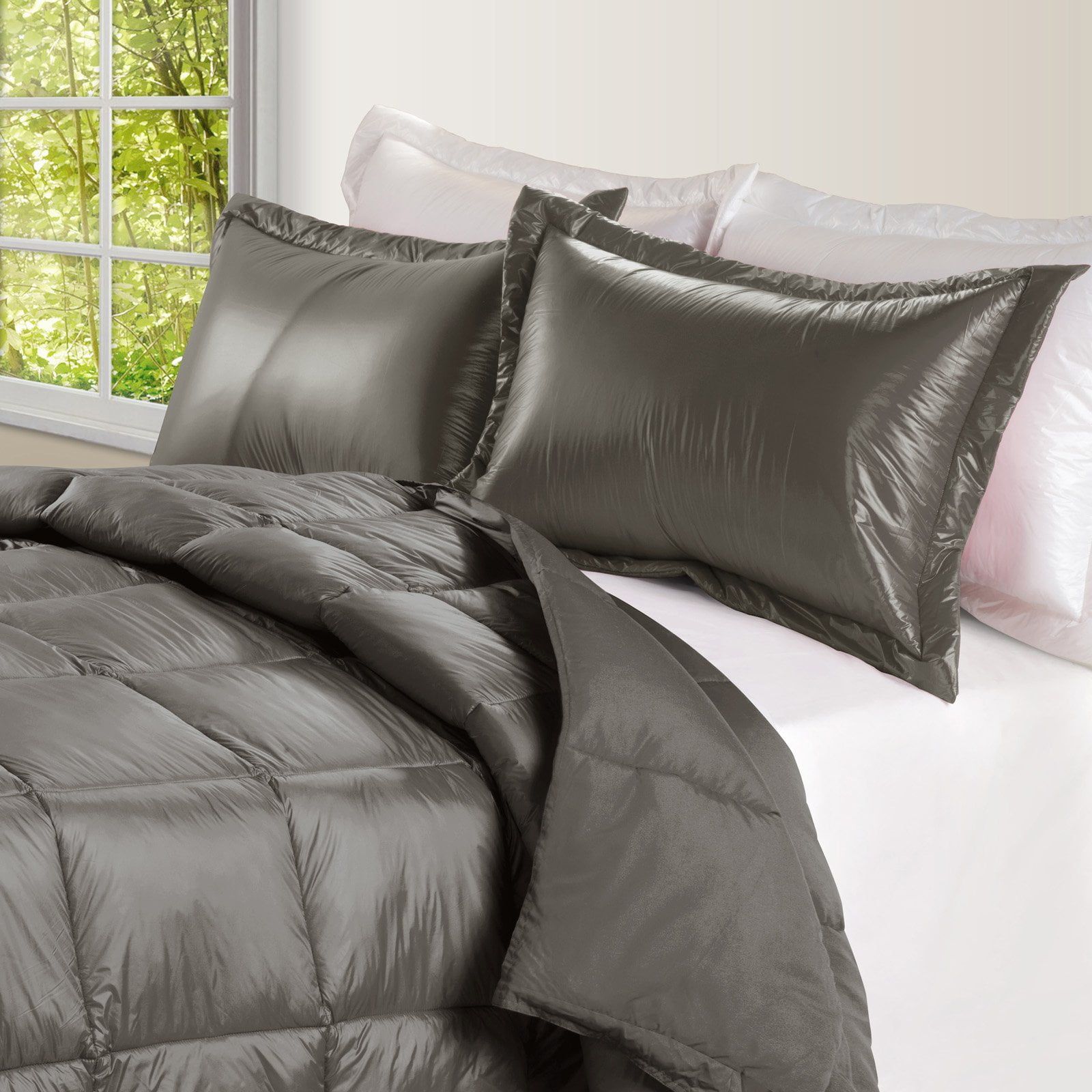 King Taupe Down Alternative Microfiber Comforter