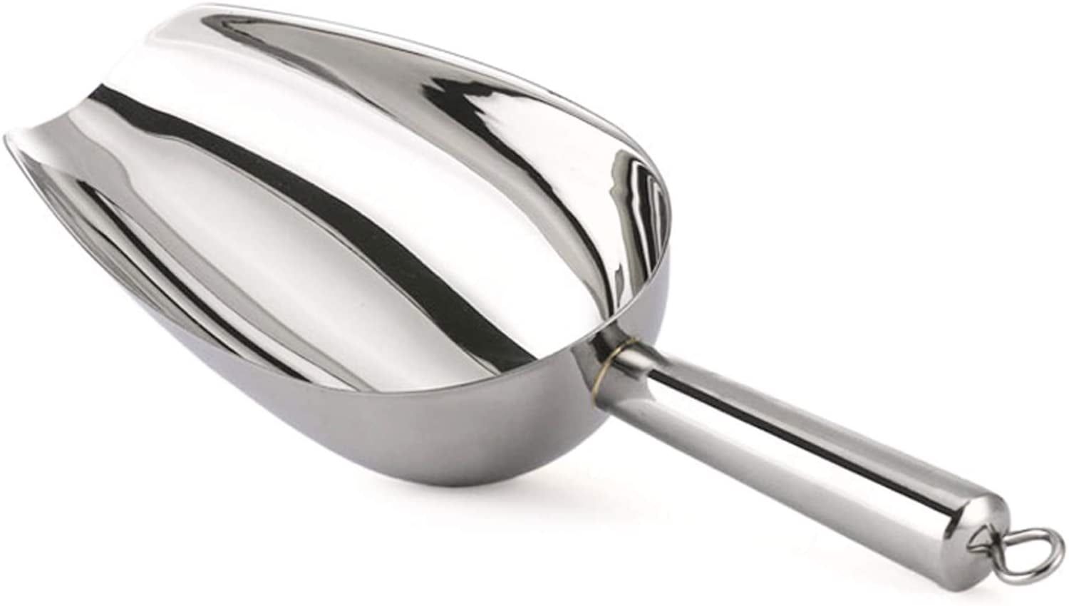 Stainless Steel Small Ice and Food Scoop with Hanging Loop