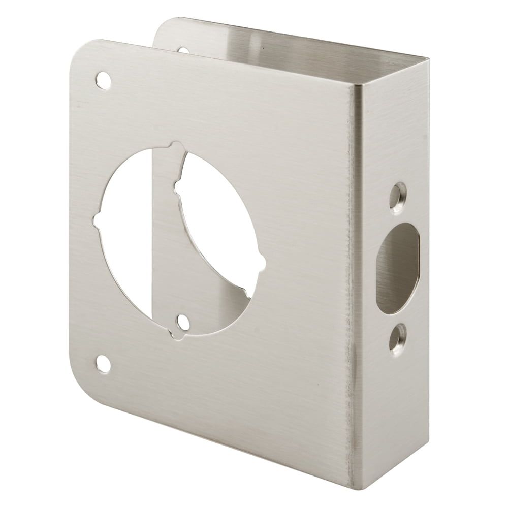 Brushed Stainless Steel Door Lock Reinforcer Plate