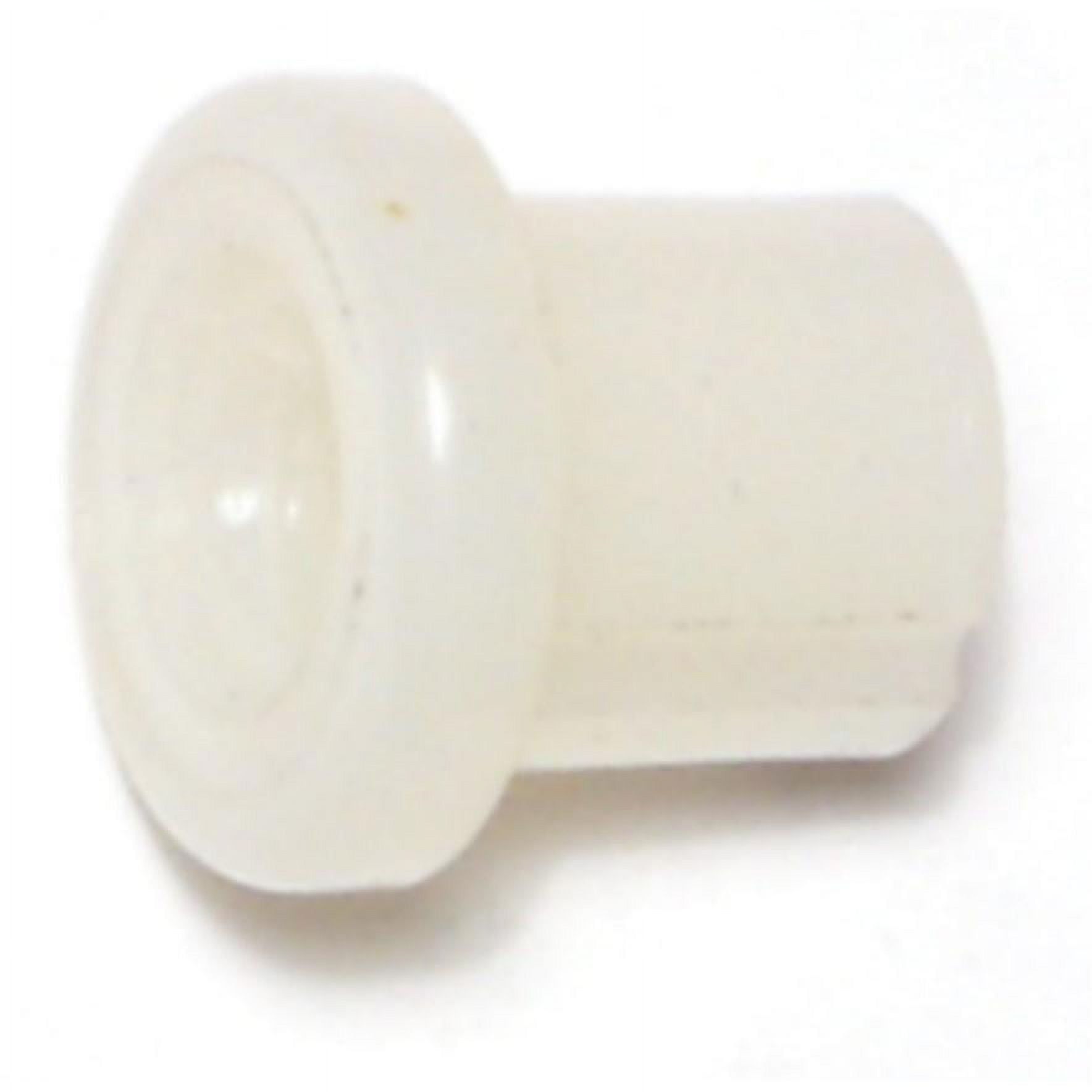 1/4" x 5/8" White Plastic Insert Furniture Glides, 20 pcs