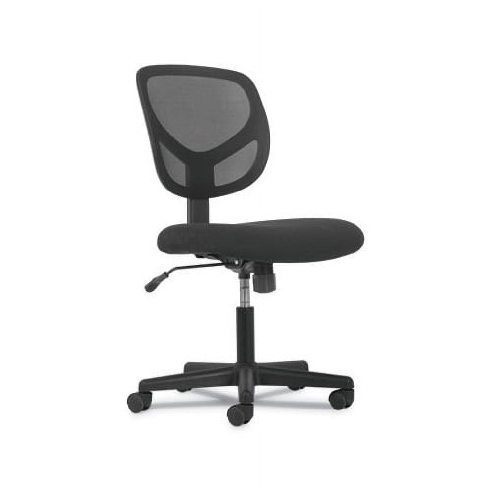 Sadie Ergonomic Swivel Mesh Task Chair without Arms in Black