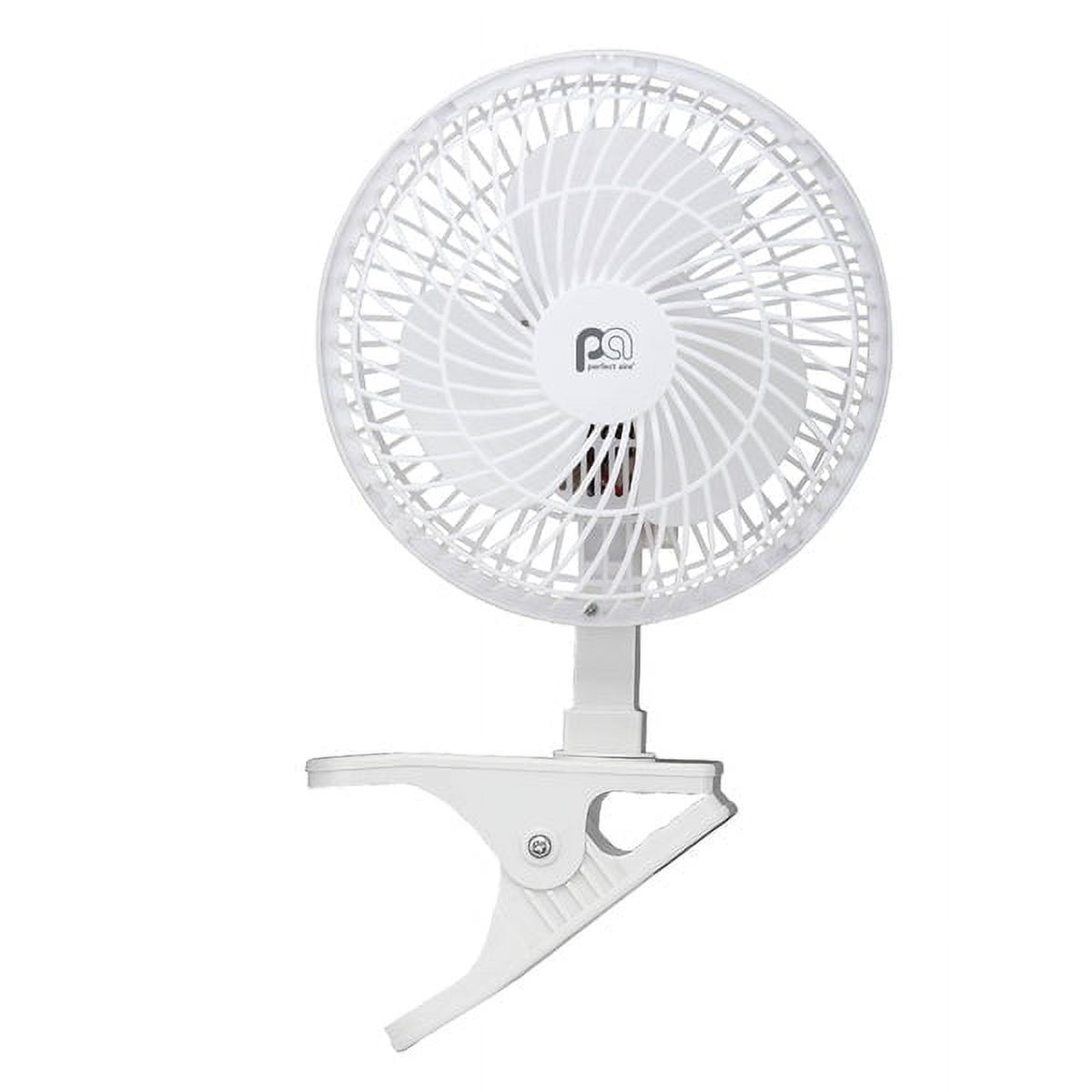 Perfect Aire White 12" Electric 2-Speed Clip Fan