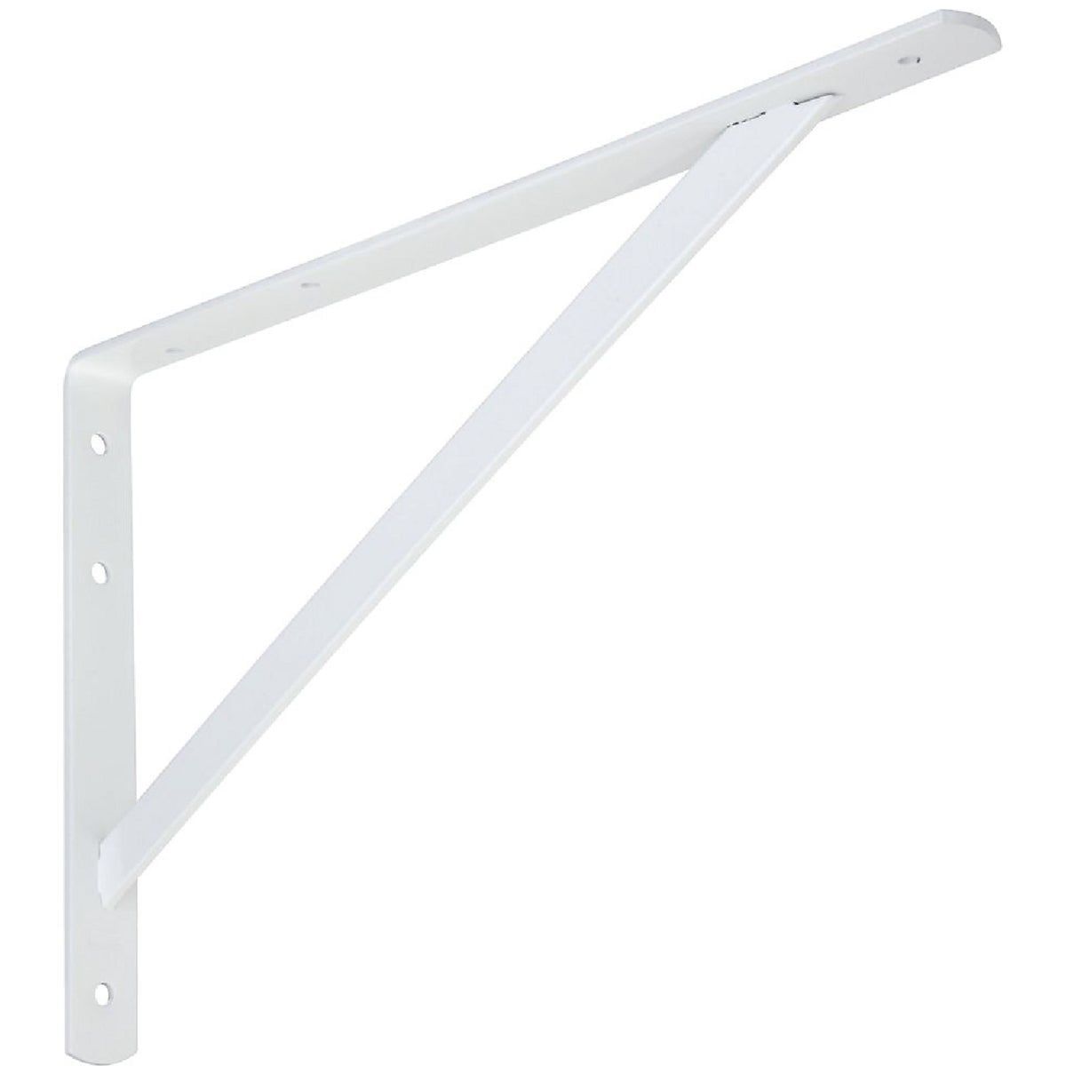 Heavy-Duty 16" Bright White Powder Coated Shelf Bracket