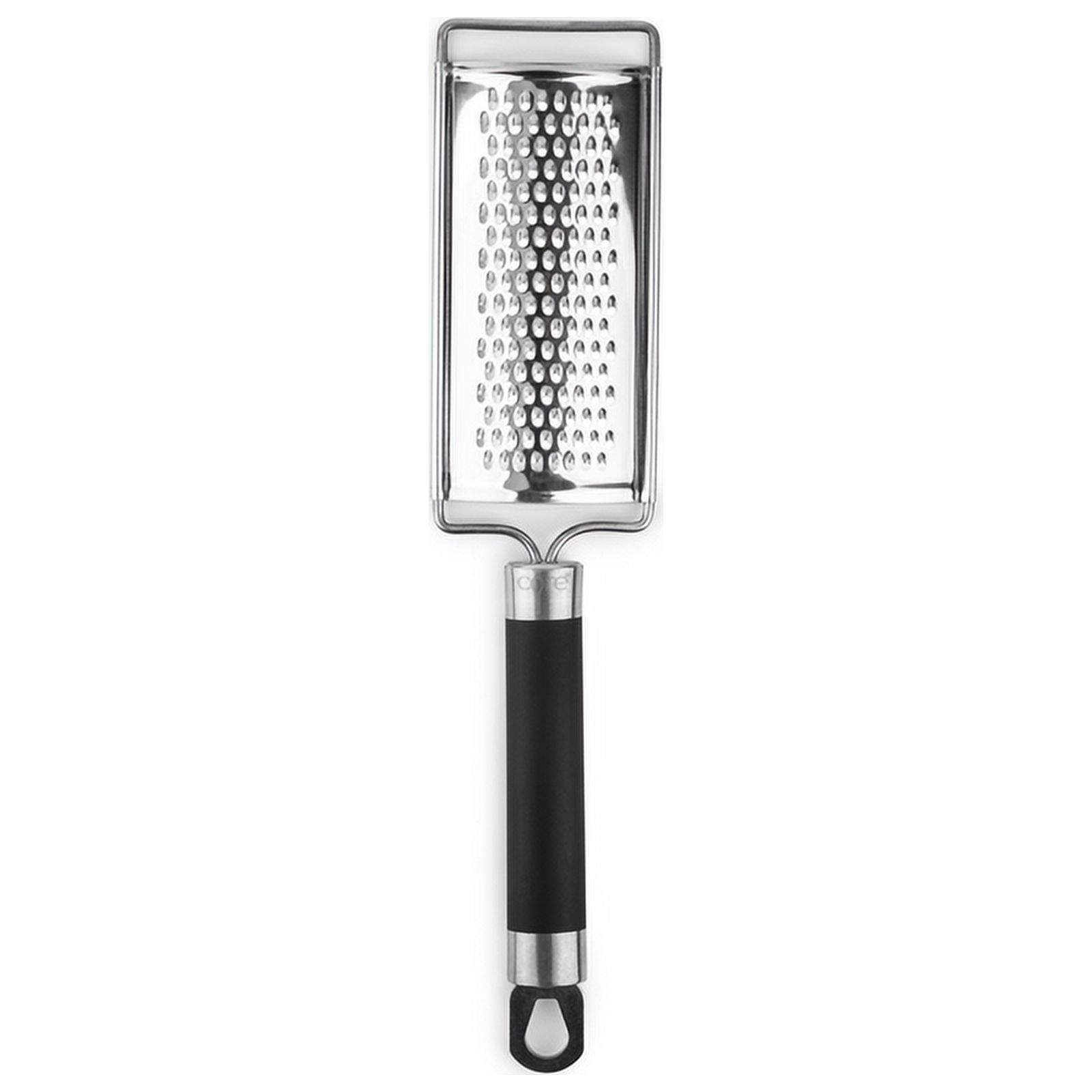 Core Kitchen Black and Silver Stainless Steel Flat Grater