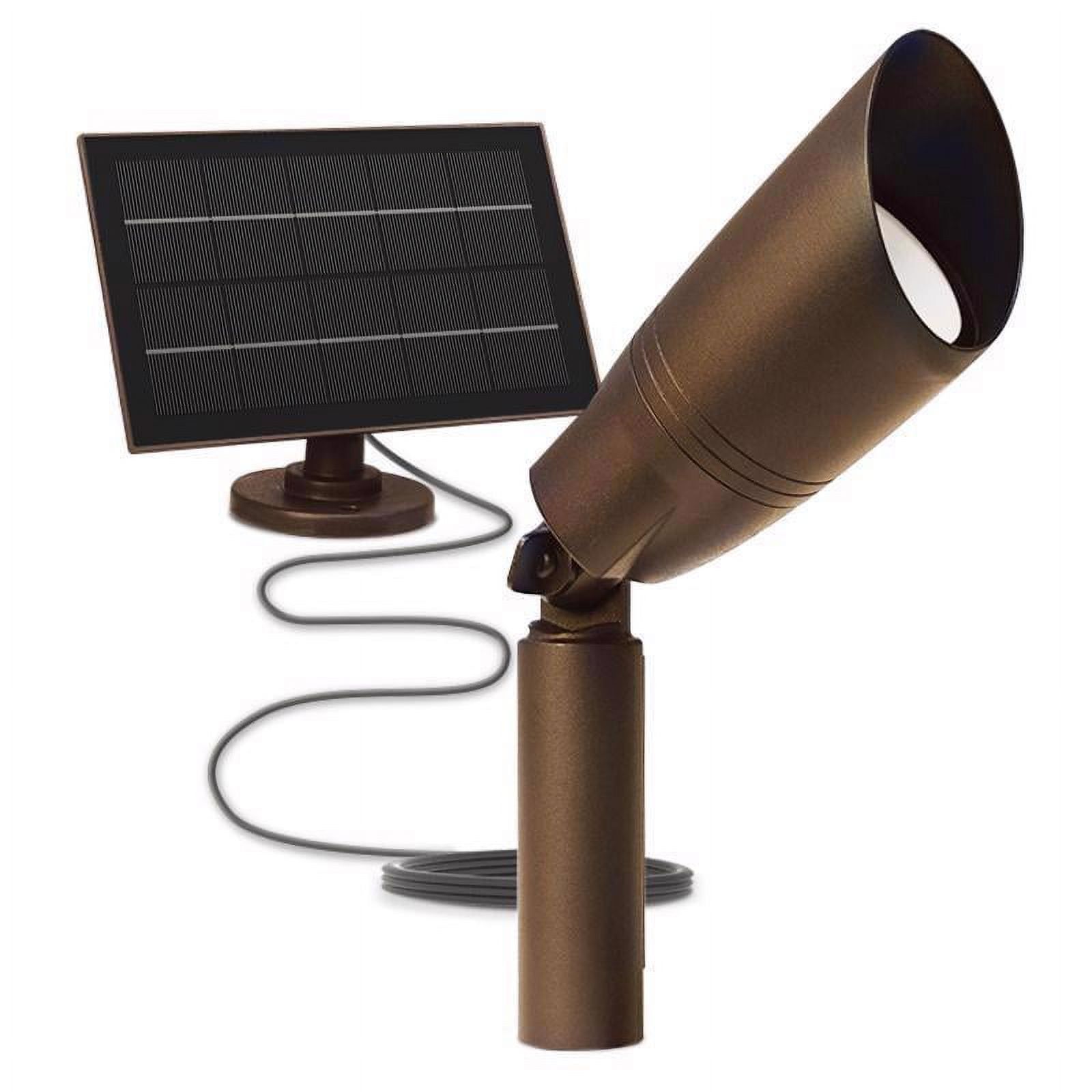 Bronze 8" LED Solar Powered Spot Light Kit