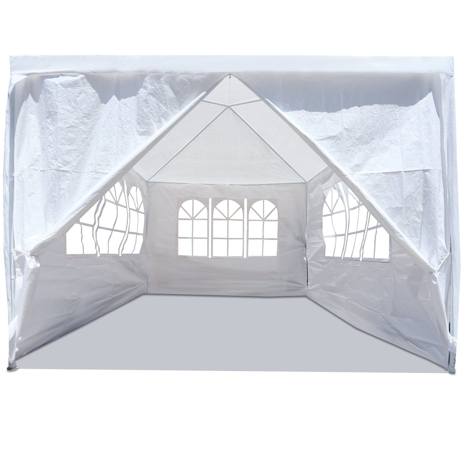 White 10x10 Heavy Duty Party Tent with Removable Walls