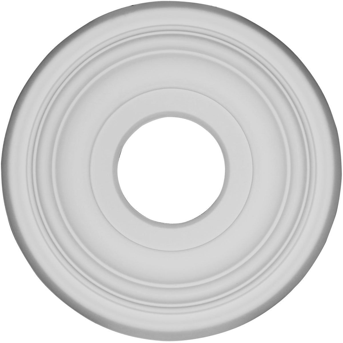 Primed White Circular Ceiling Medallion, 11.5" Diameter