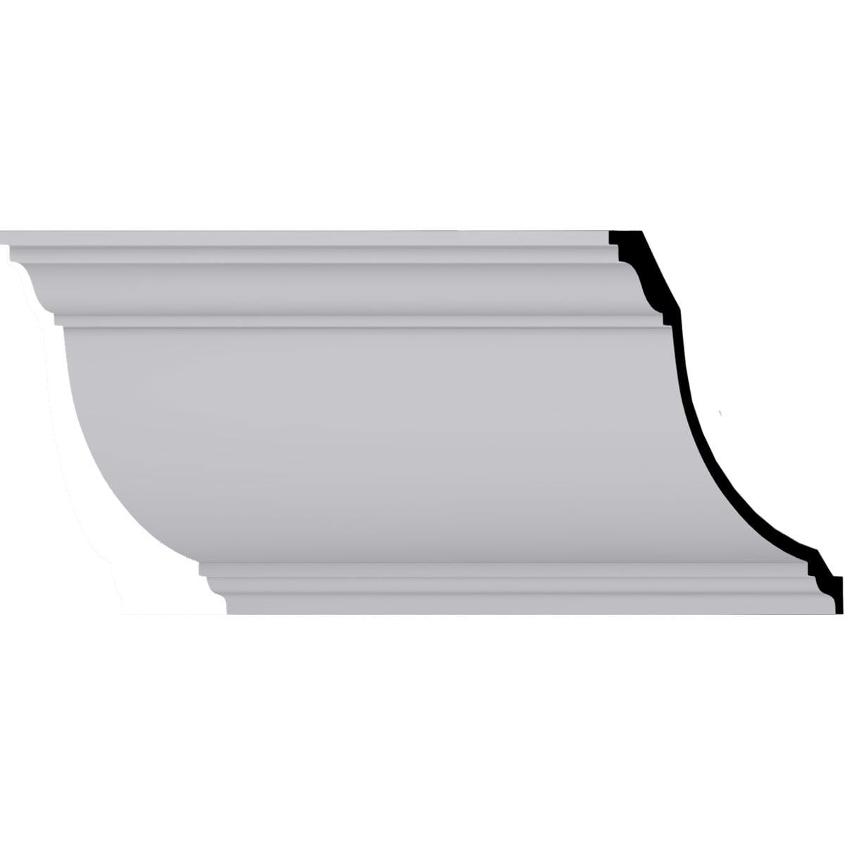 Claremont White Polyurethane Crown Moulding 94.5" Length