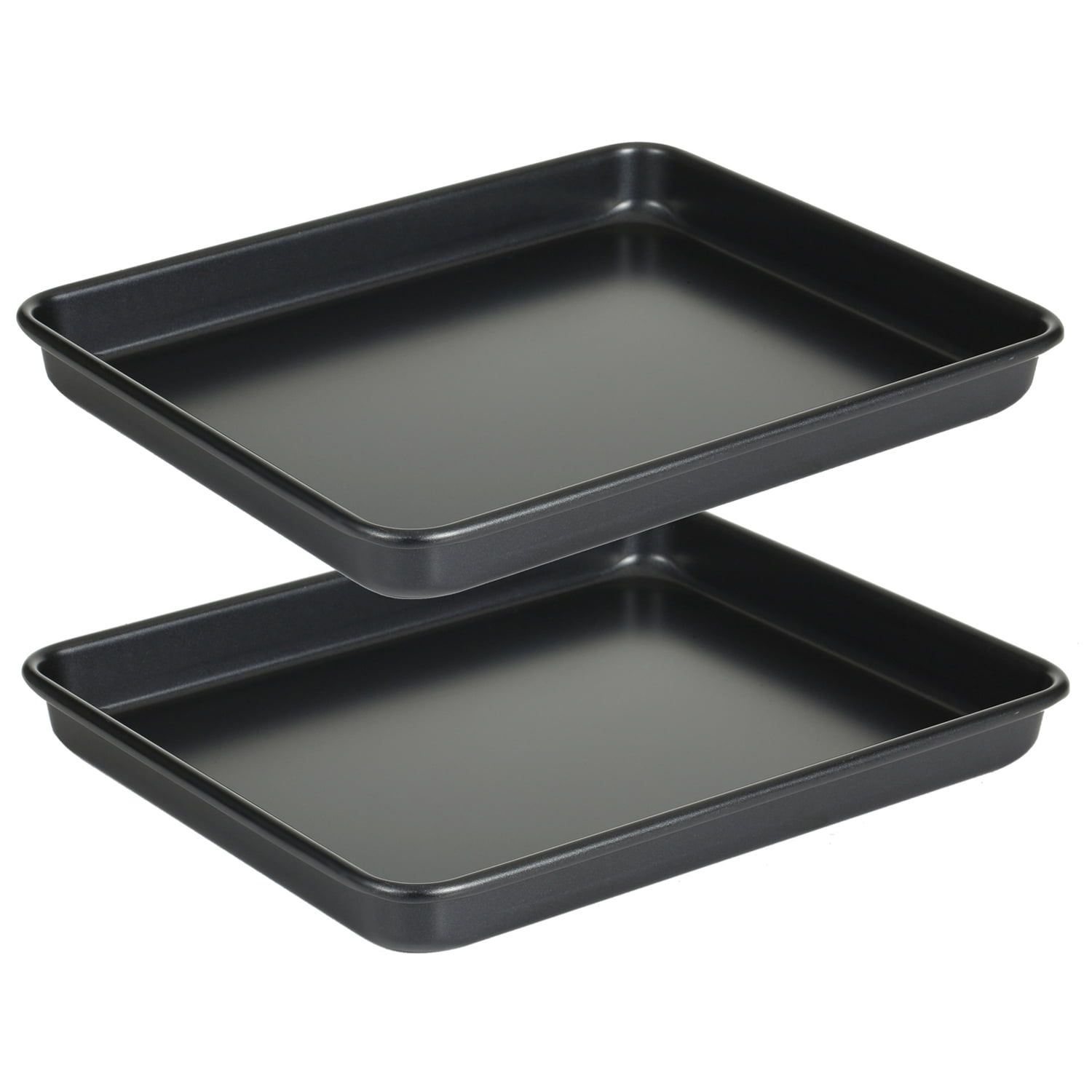 11 Inch Black Nonstick Aluminum Cookie Sheet Set of 2