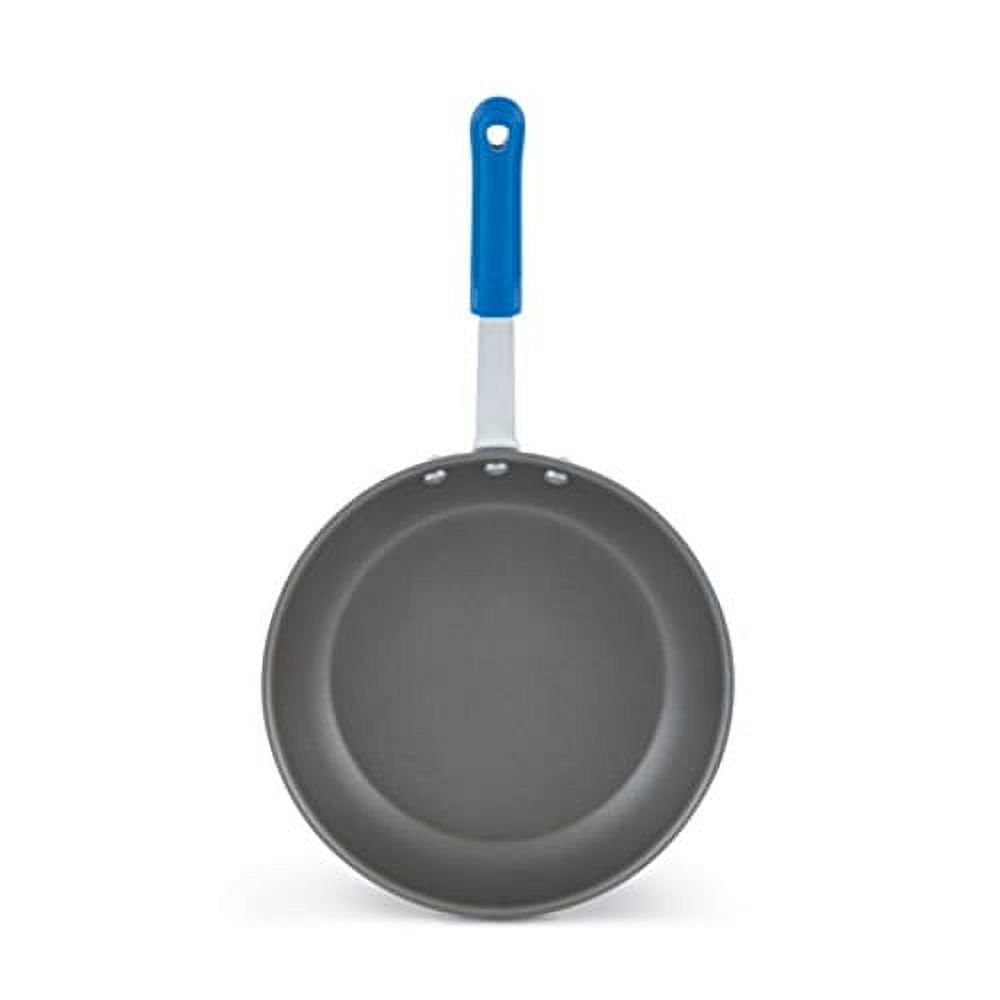 12" Non-Stick Aluminum Fry Pan with Blue Silicone Handle