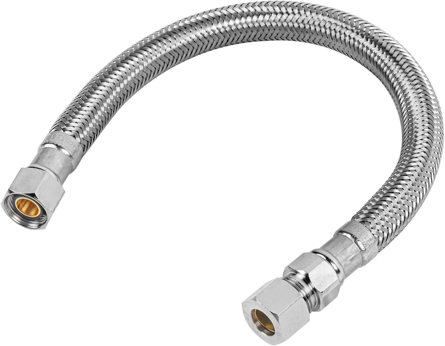 12-Inch Stainless Steel Braided Faucet Connector Hose