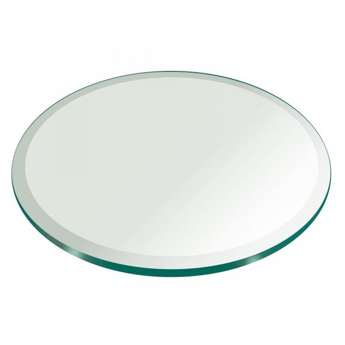 12 Inch Clear Tempered Glass Round Table Top