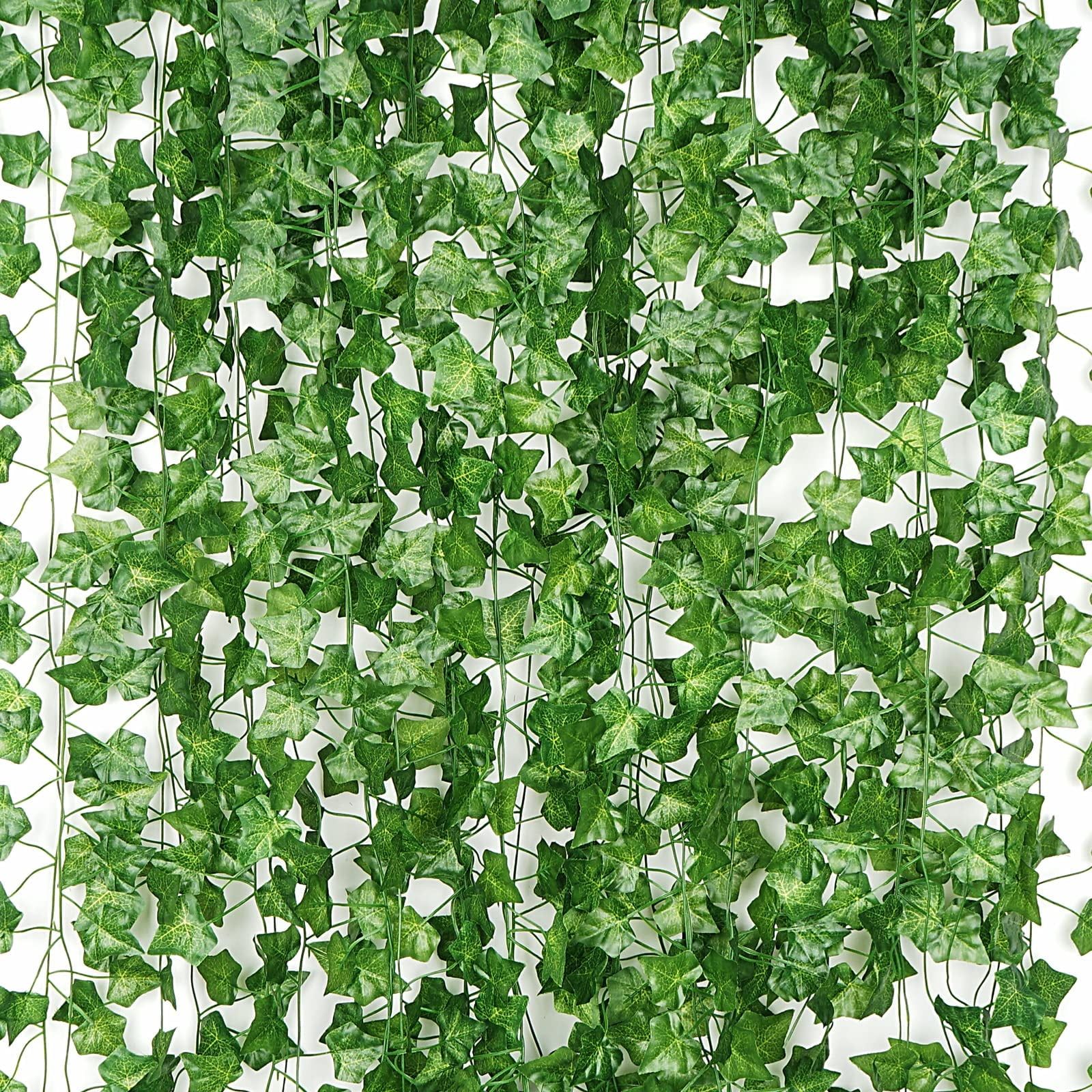 86 FT Green Artificial Ivy Garland with Silk Leaves