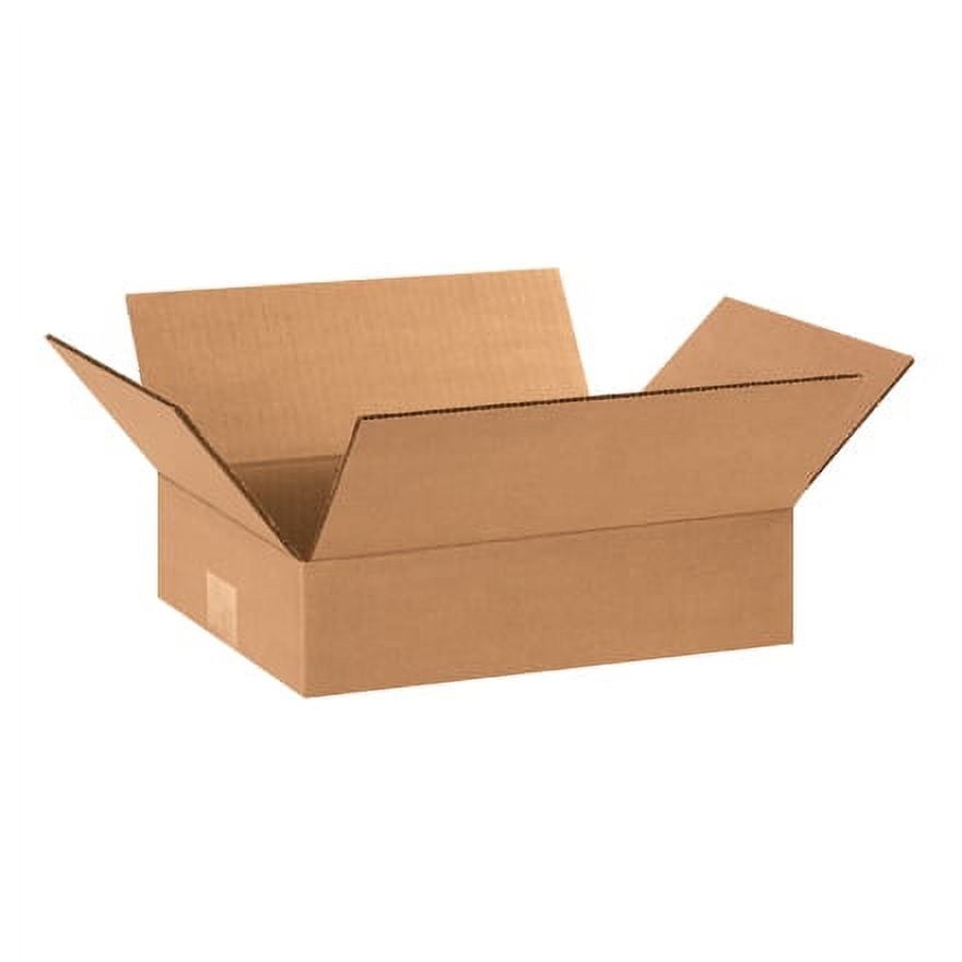 12 x 9 x 3" Flat Corrugated Kraft Shipping Boxes