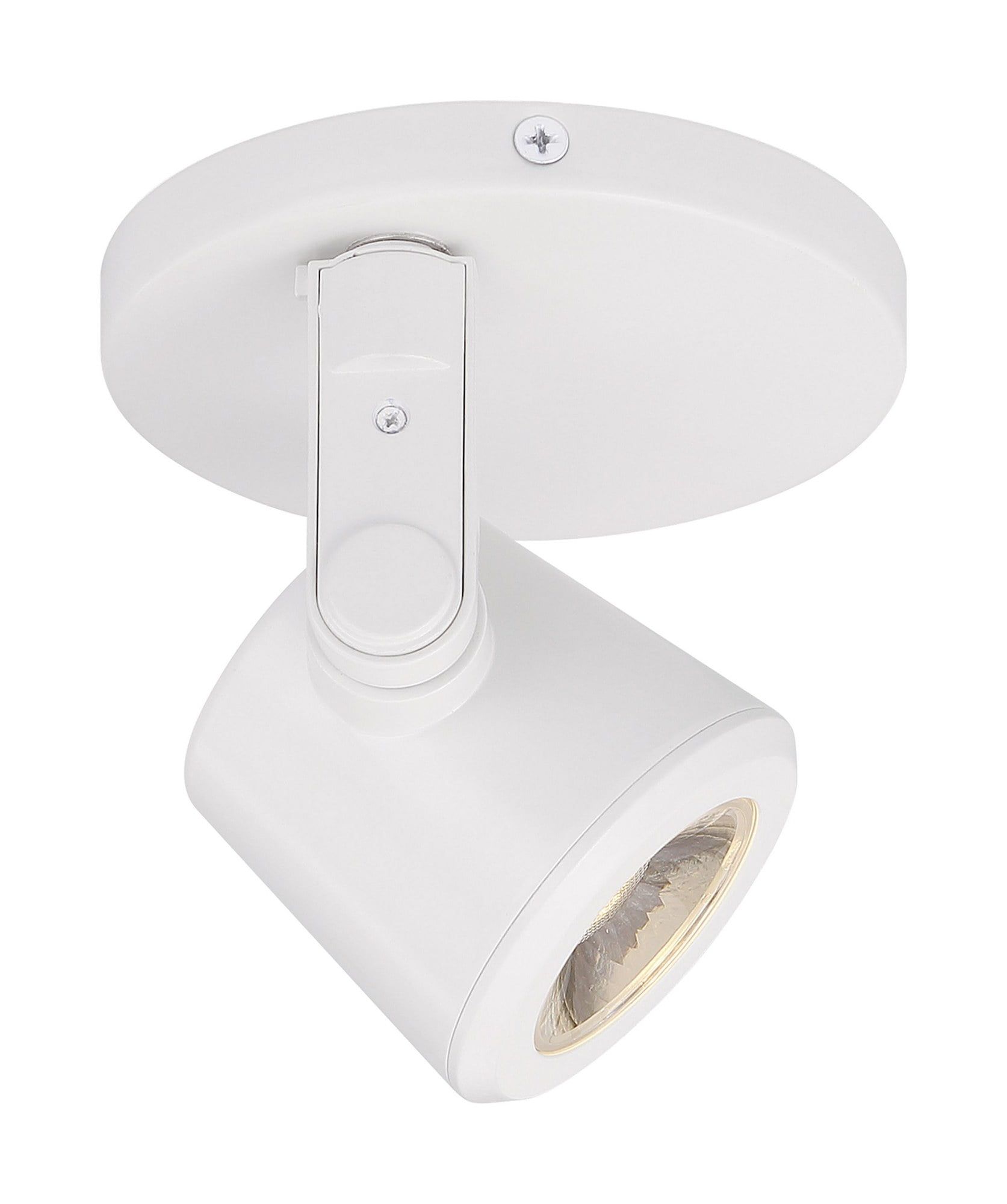 White Adjustable LED Monopoint Ceiling and Wall Spotlight
