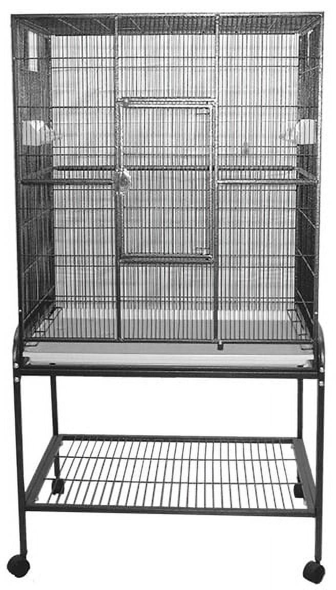 Sandstone Medium Bird Cage with Stand and Wheels