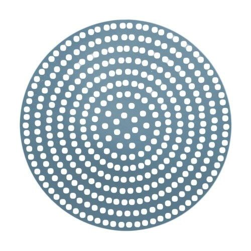 14" Round Perforated Aluminum Pizza Baking Disk