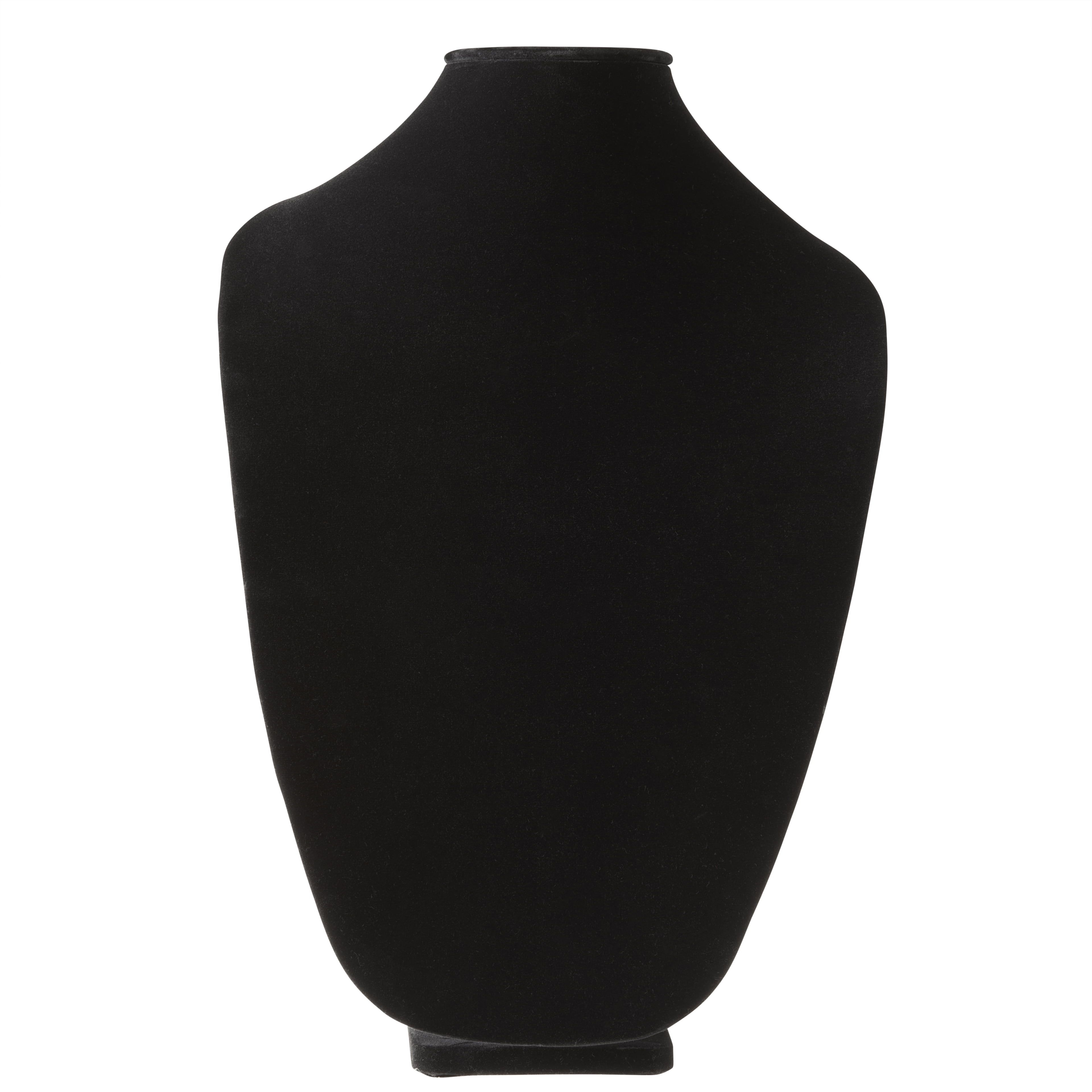 15" Black Velvet 3D Necklace Display Stand