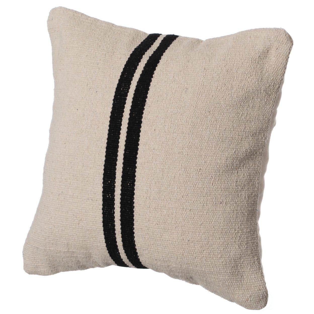 Handwoven Boho Chic 17" Cotton Throw Pillow Cover