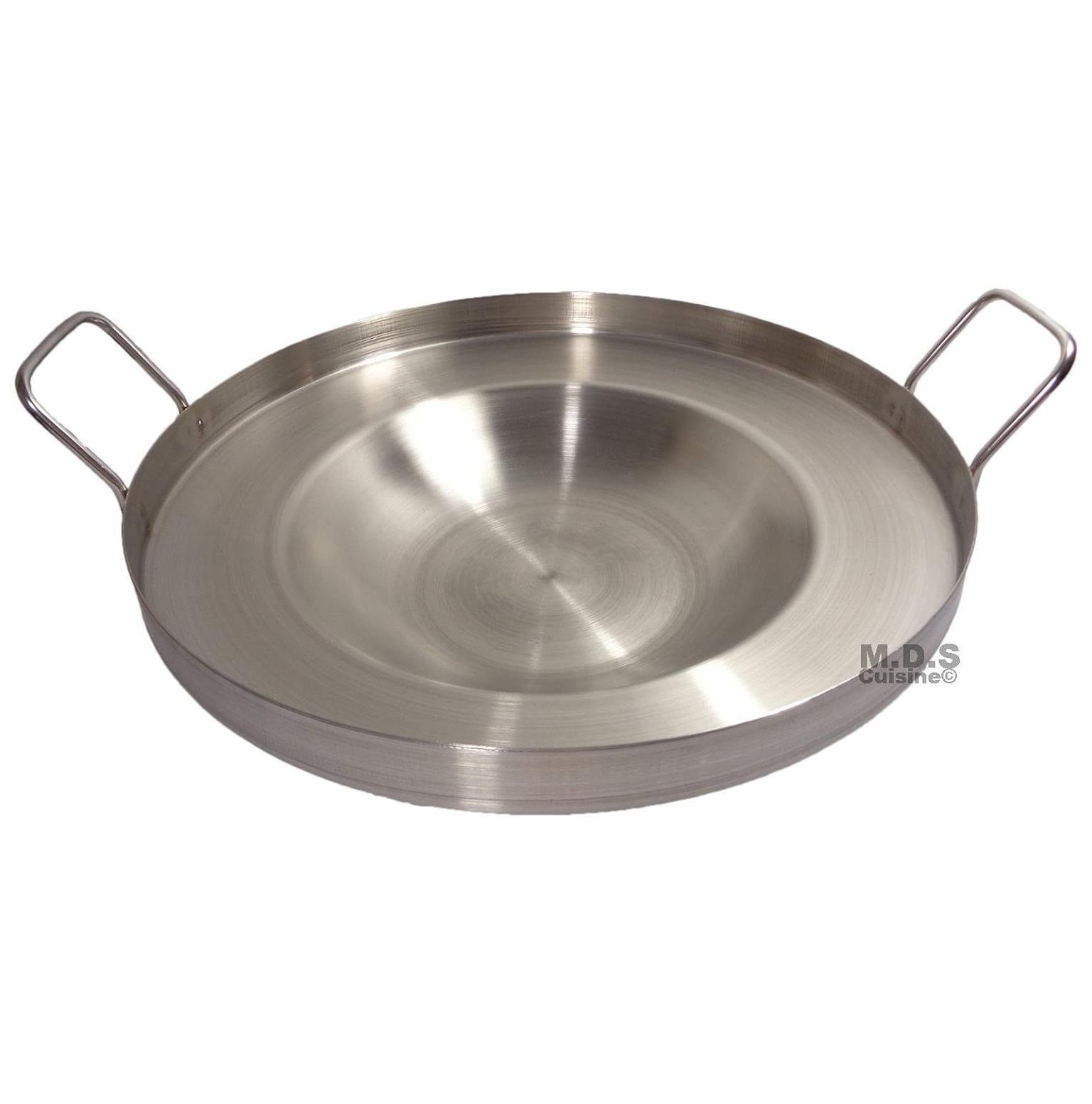 16" Stainless Steel Concave Outdoor Frying Pan