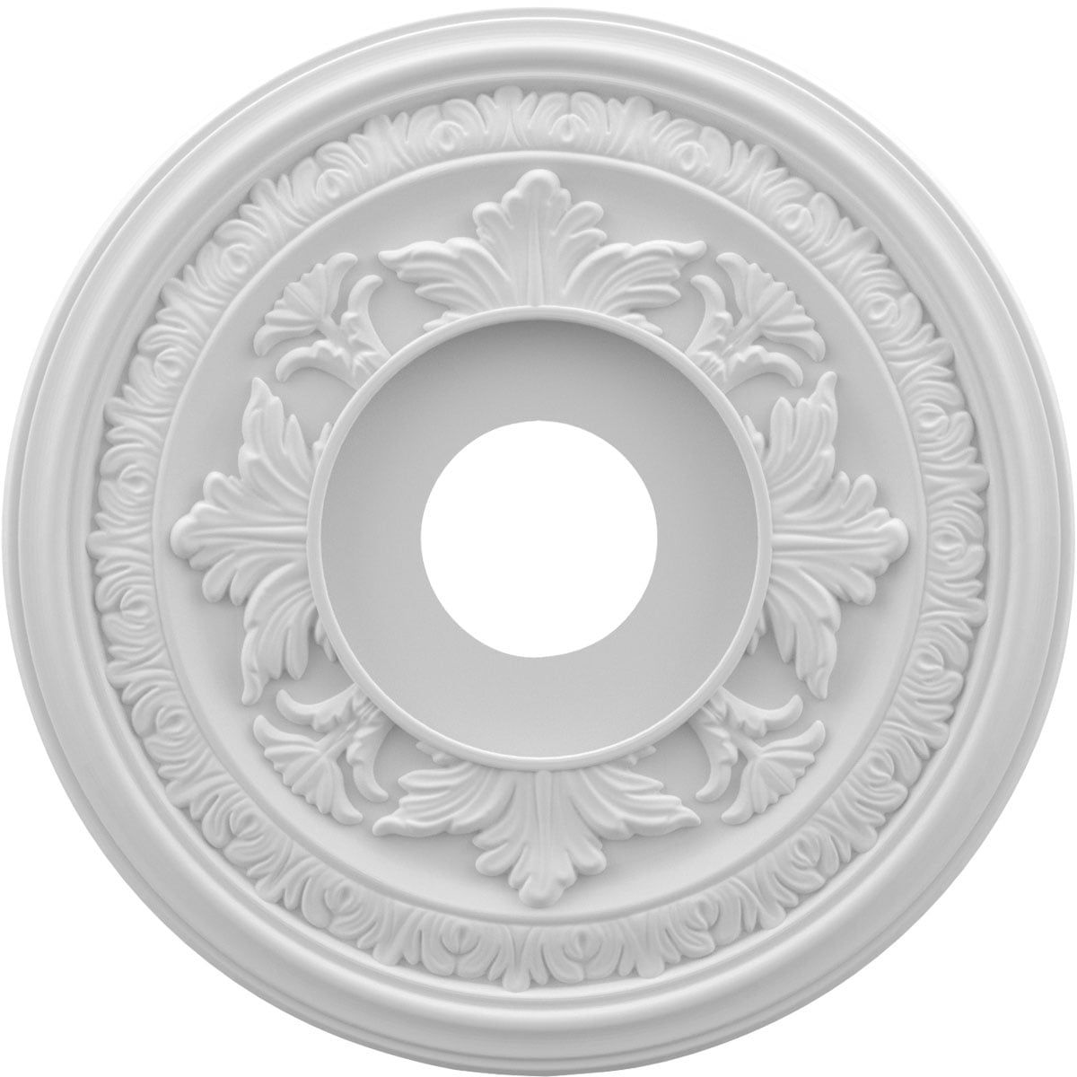 16" White Thermoformed PVC Decorative Ceiling Medallion