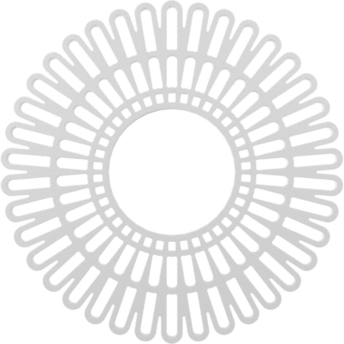 16'' White PVC Pierced Ceiling Medallion