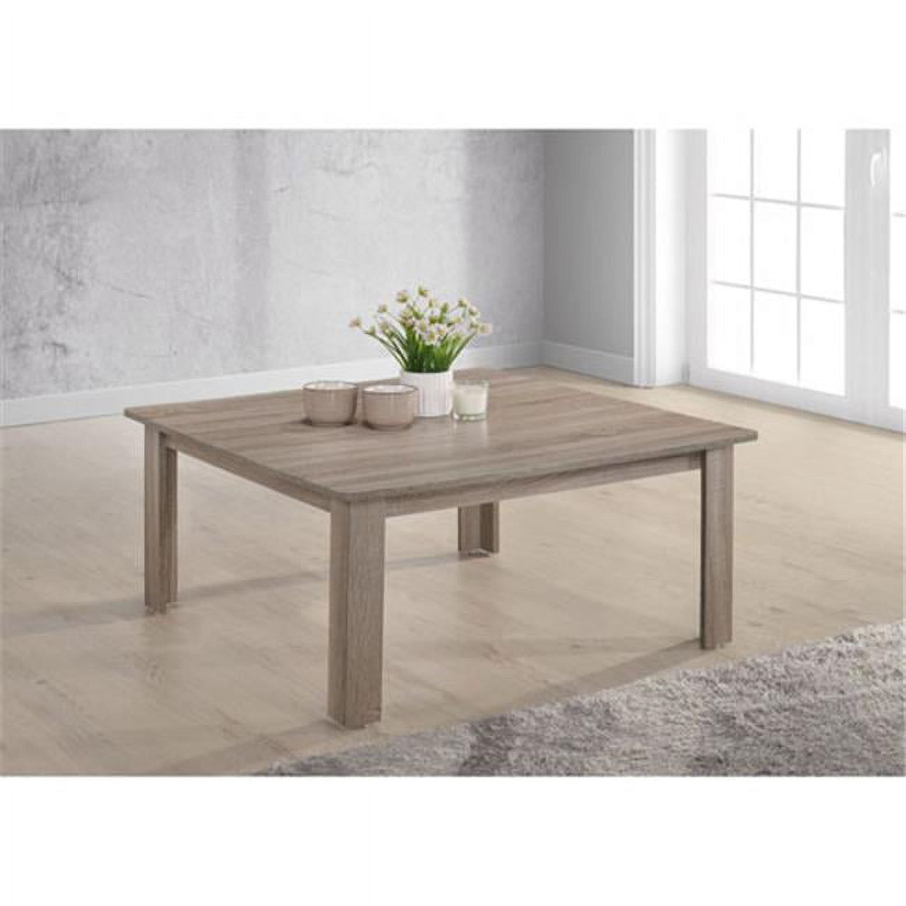 Barry 36" Dark Taupe Square Cocktail Table