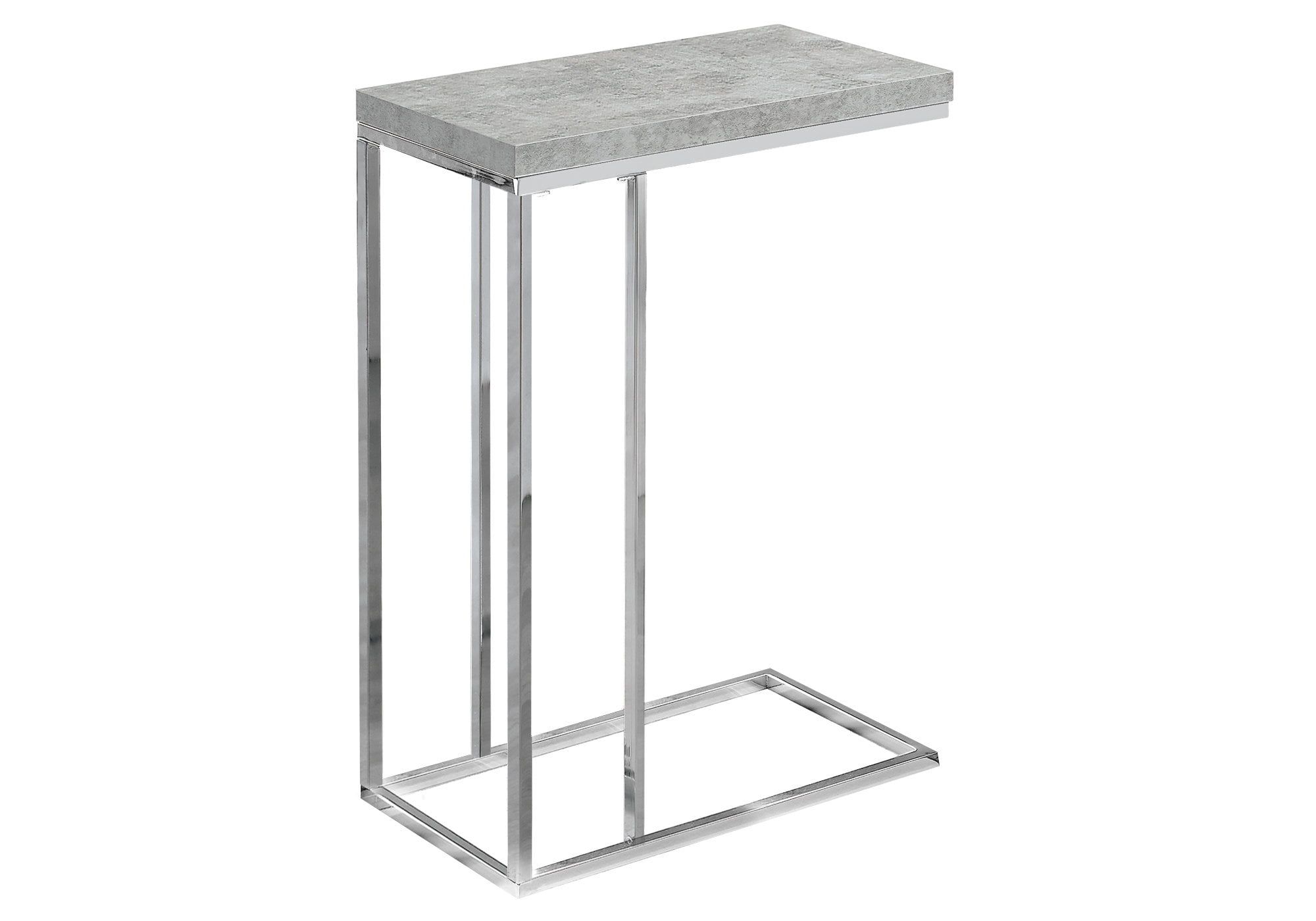 Elegant 18.25" Mirrored Metal & Glass Accent Table