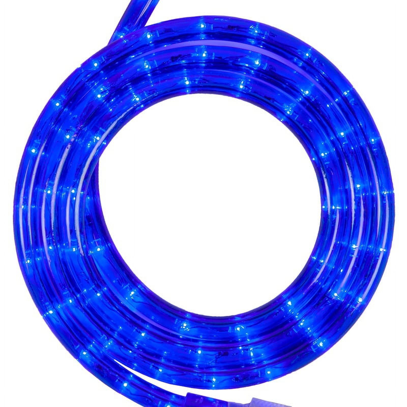 18-Foot Blue LED Outdoor Rope Lights with PVC Tubing
