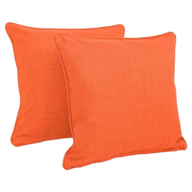 Tangerine Dream 18" Square Twill Throw Pillows Set