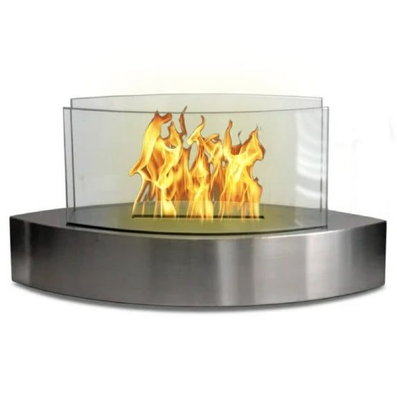 Lexington Stainless Steel Bio-Ethanol Tabletop Fireplace