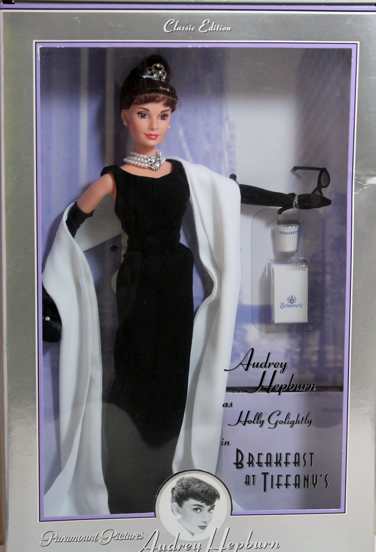 1998 Audrey Hepburn Holly Golightly Fashion Doll in Black Gown