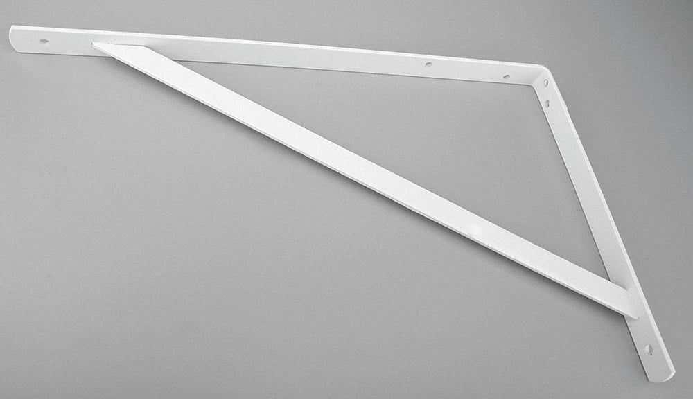 Max Bracket 20" White Heavy-Duty Steel Shelf Support