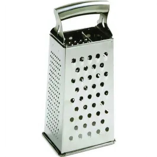 Stainless Steel 4-Sided Box Grater with Comfort-Grip Handle