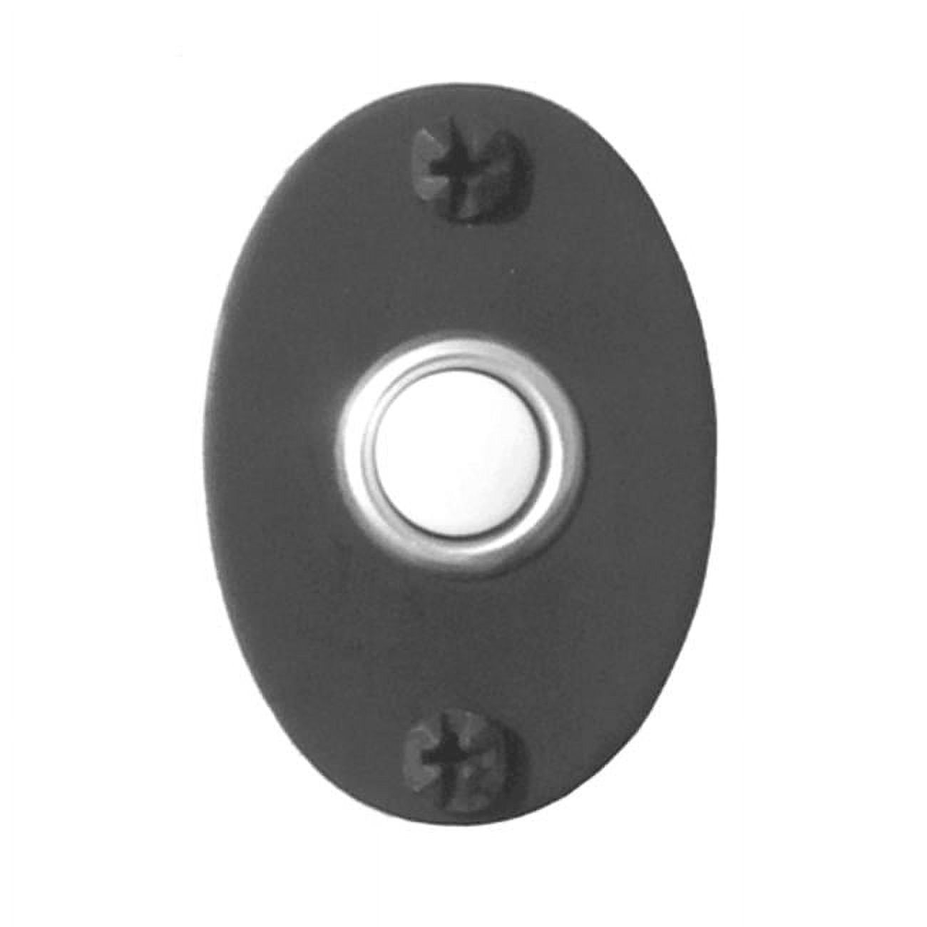 Acorn 2-3/8" Oval Iron Electric Doorbell Button