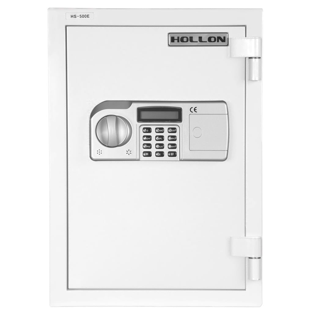 White Fireproof Digital Home Safe with Electric Keypad