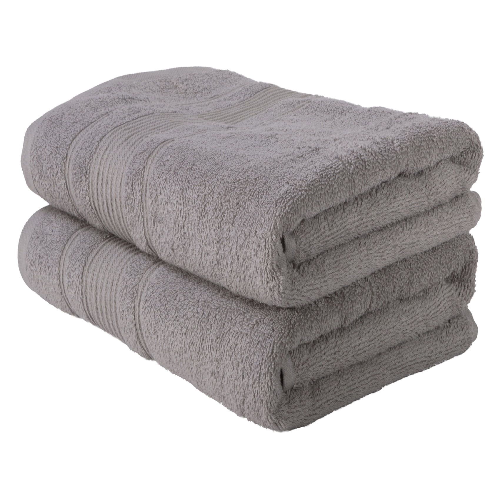 Gray Turkish Cotton 2-Piece Bath Towel Set