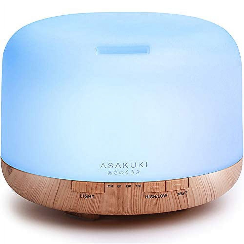 500ml LED Aromatherapy Diffuser with Wood Base