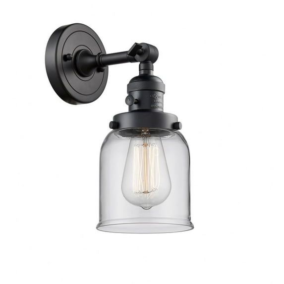 Elegant Black Dimmable Direct Wired 10" Wall Sconce